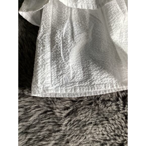 Polo Ralph Lauren Girls Seersucker Tiered Layered Mini Skirt Summer White Size 6 - Picture 5 of 9